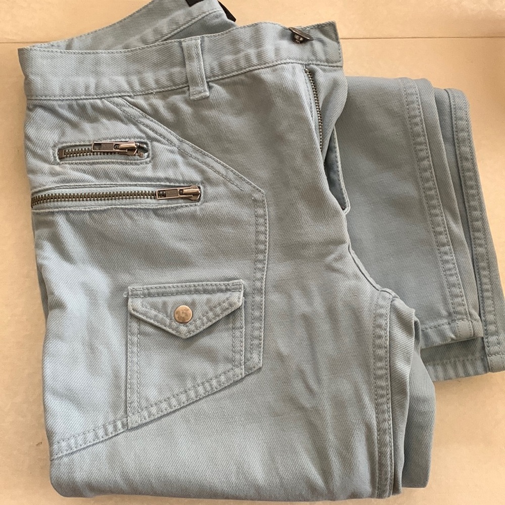 Marc Jacob's Sky Blue Moto Jeans